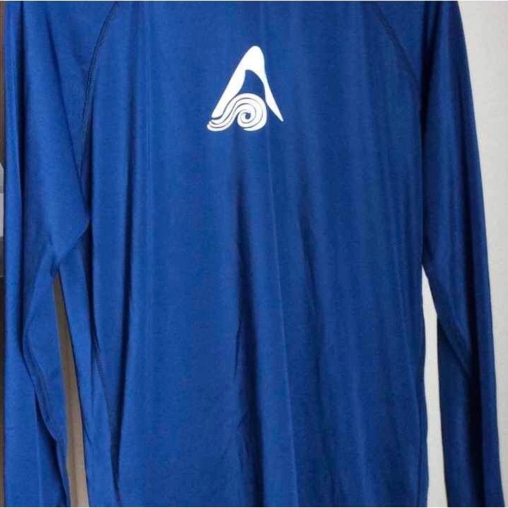 EUC Kanu Surf Royal Blue Rash Guard XXL Long Sleeve